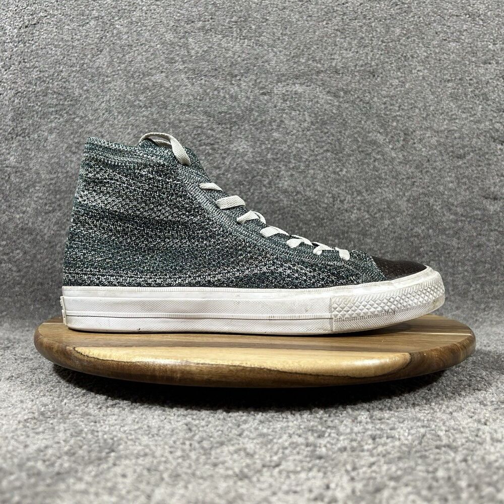 Chuck Taylor All Star Flyknit High Men’s Sz 8 Dark Atomic Teal Skate Shoes Used
